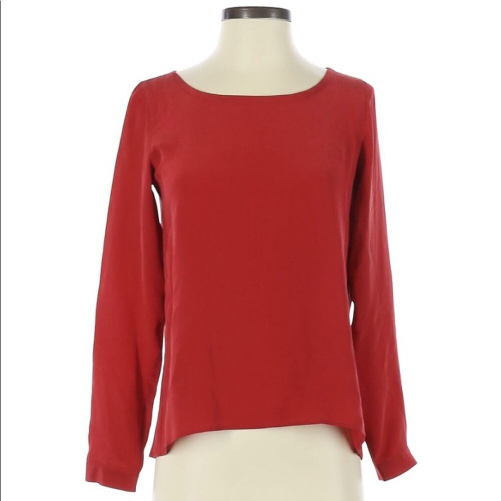 Club Monaco silk long sleeve shirt XS